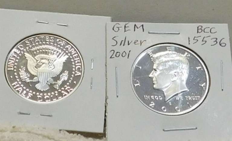 2 ea 2001 Sil PRF Kennedy Hf, Gem Cam