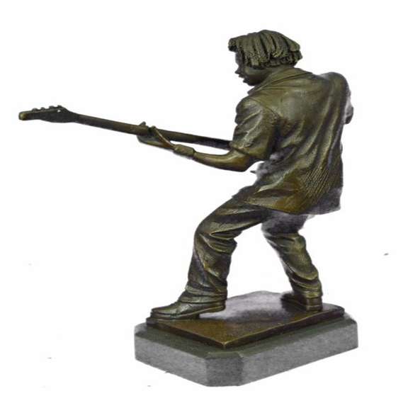 Rick James Guitar Player Bronze Sculpture