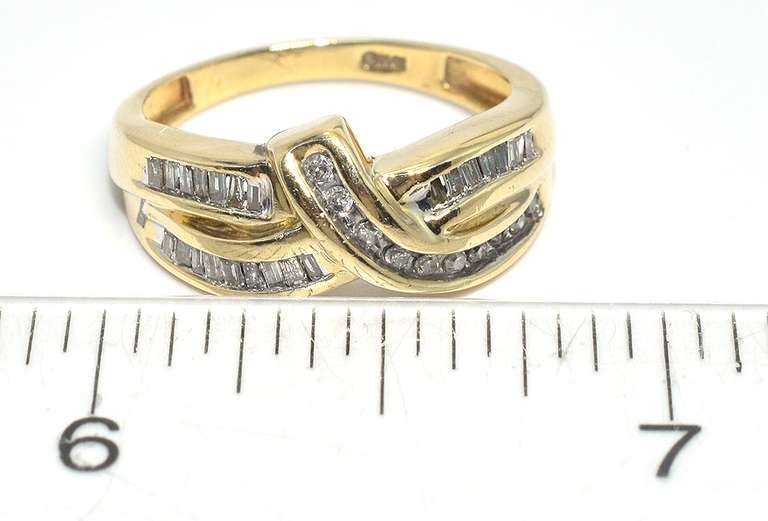 Multi-Diamond Band Ring in Yellow Gold