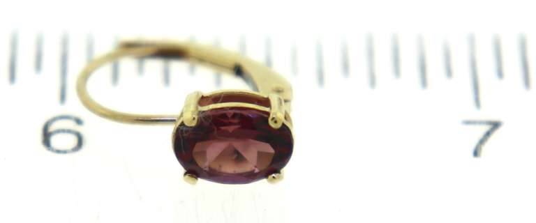 Beautiful Oval Rhoddalite Lever Back Earrings