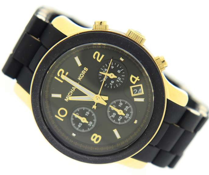 Micheal Kors Black Catwalk Chrono Watch