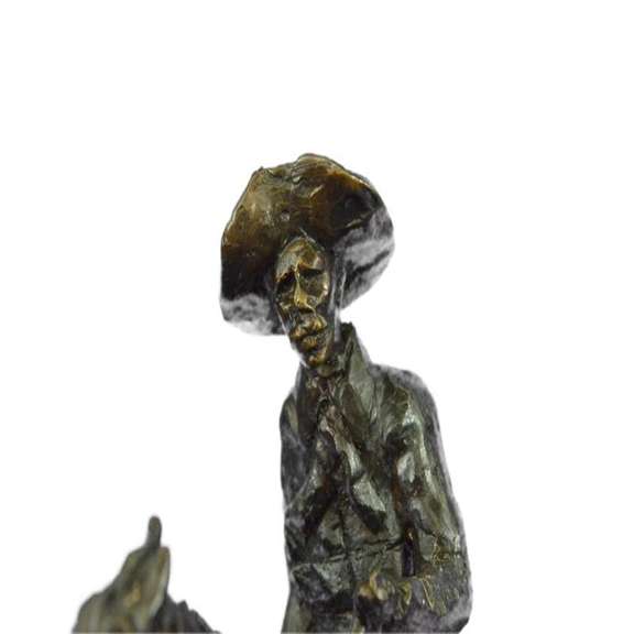 Rogers Bronze Statue on Marble Base Sculpture