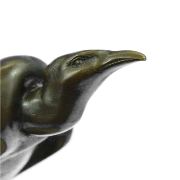 Vulture Bronze Sculpture on Marble Base Figurine
