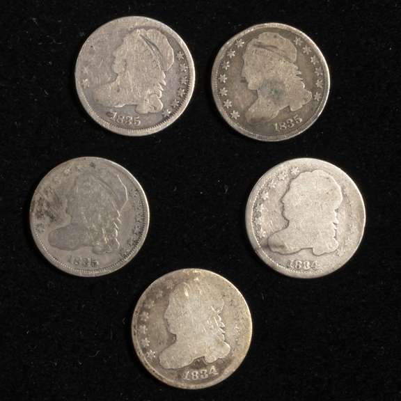 5 Bust Dimes