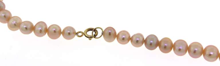 Pink Fresh Water Pearl Necklace