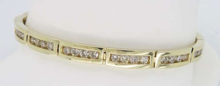 3.00 Carat Channel Set Diamond Bracelet