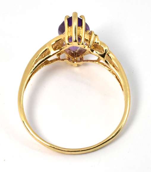 Pleasing Marquise Amethyst Ring