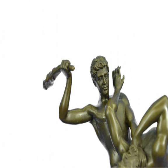 Fighting the Centaur Bianor Bronze Sculpture