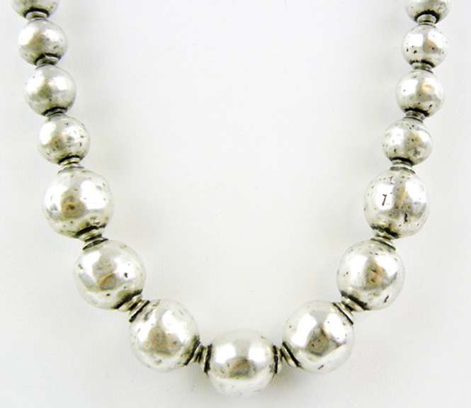 Silpada Sterling Hammered Bead Necklace