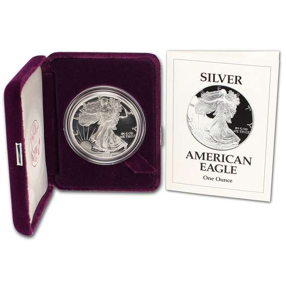 1993 Proof Silver Eagle, OGP