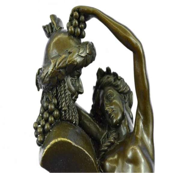 Frustration Satyr and Nymph Nude Bronze Sculpture