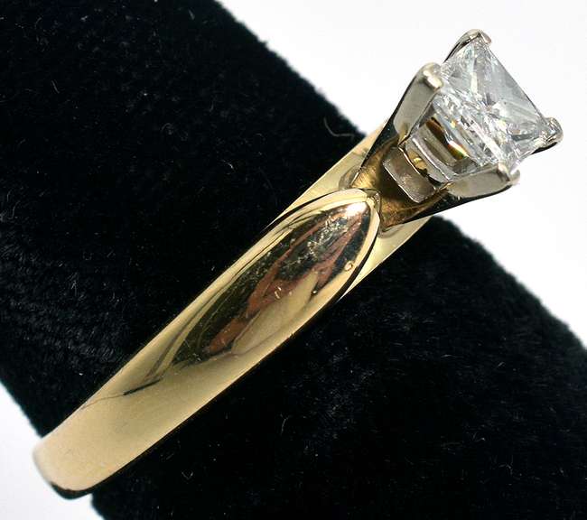 Princess Cut Diamond Ring in 14KT
