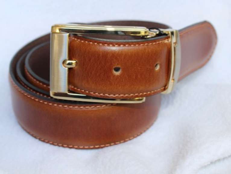Classy Fine Quality Leather Belt, Made In Italy