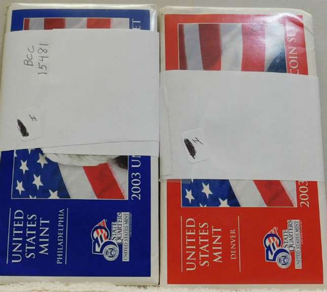 2 each  2003 Unc Mint Set