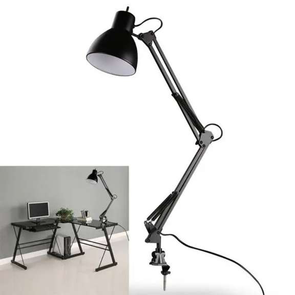 Flexible Swing Arm Clamp Mount Lamp
