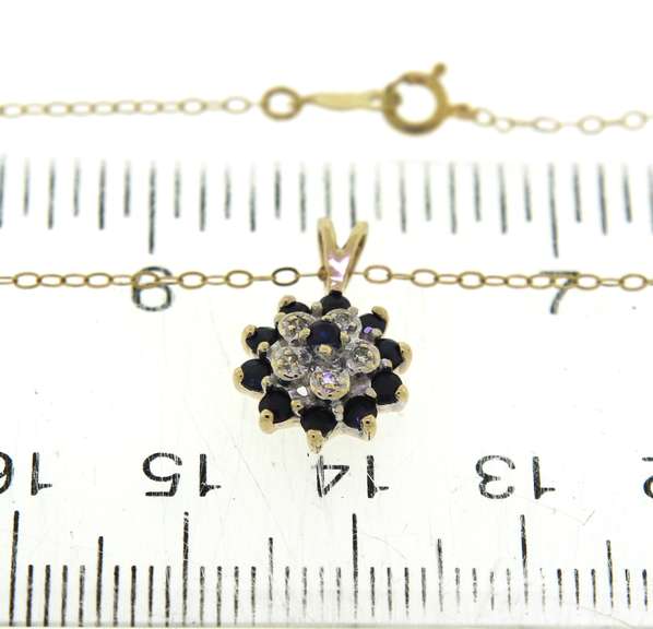Strong Sapphire & Diamond Necklace