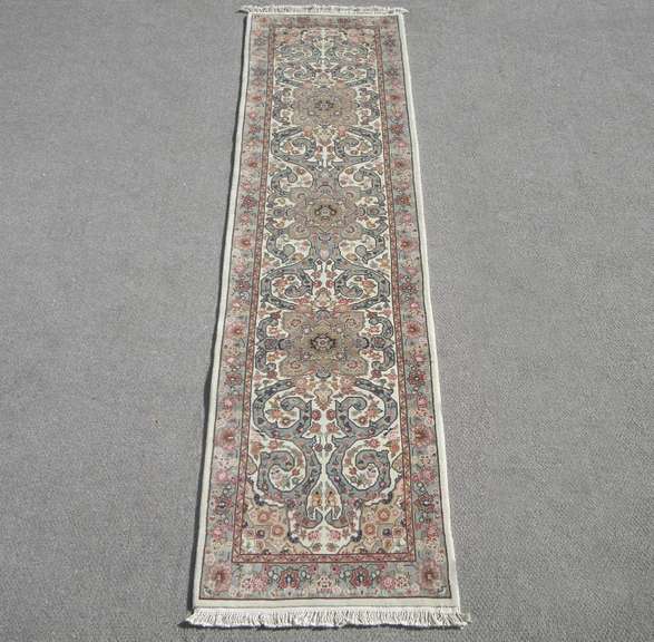 Handmade Wool/Silk Azerbaijani 2.6x10.0