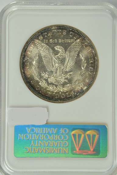 Super Gem BU 1880-S Morgan Silver Dollar. Old NGC MS65