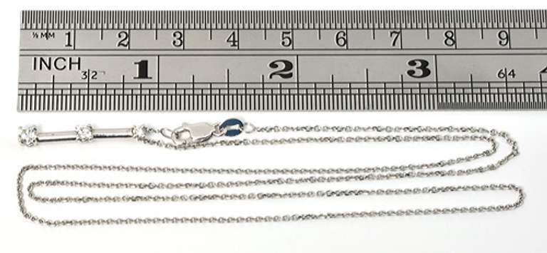Suave Diamond Pendant Necklace in 14K White Gold