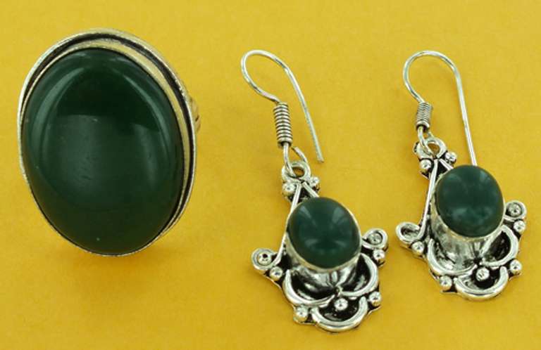 Silver and Natural Stone
