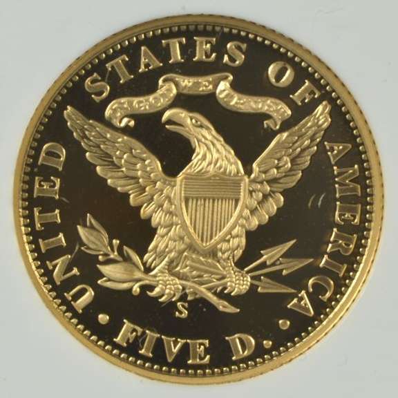 Flawless 2006-S Old San Fran Mint $5 Gold. NGC PF70UC