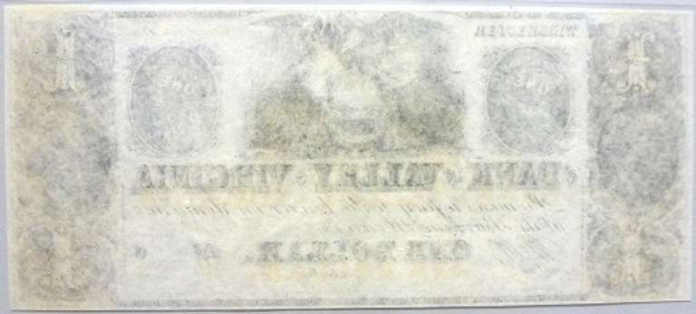 Gem Crisp 1800'S $1 Note Bank Of The Valley Winchester Virginia!