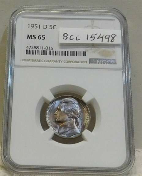 1951-D Jefferson Nic NGC MS-65