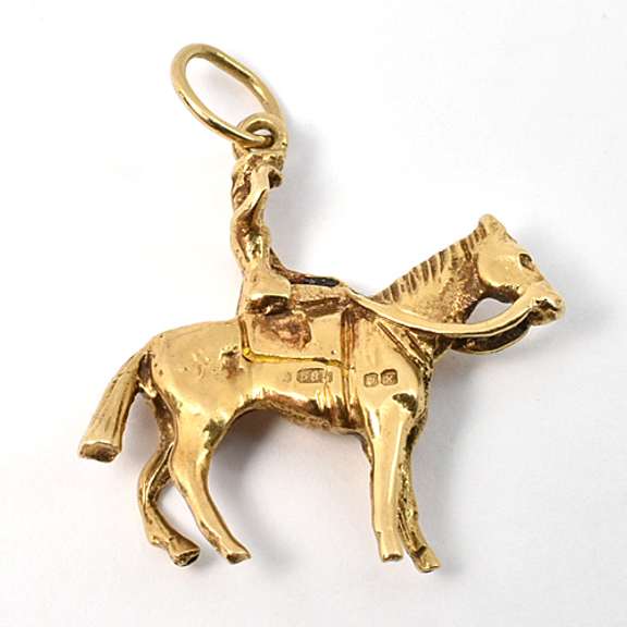 Cute 14k Riding Charm