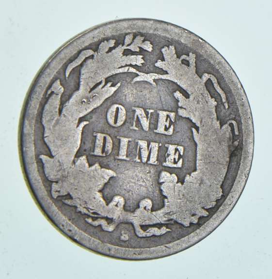 1864-S Seated Liberty Dime