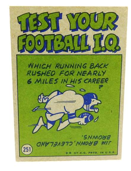 Johnny Unitas 1972 Topps #251 Football Card