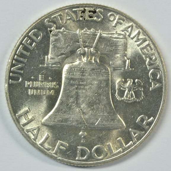 Choice BU 1948-P Franklin Half Dollar. FBL
