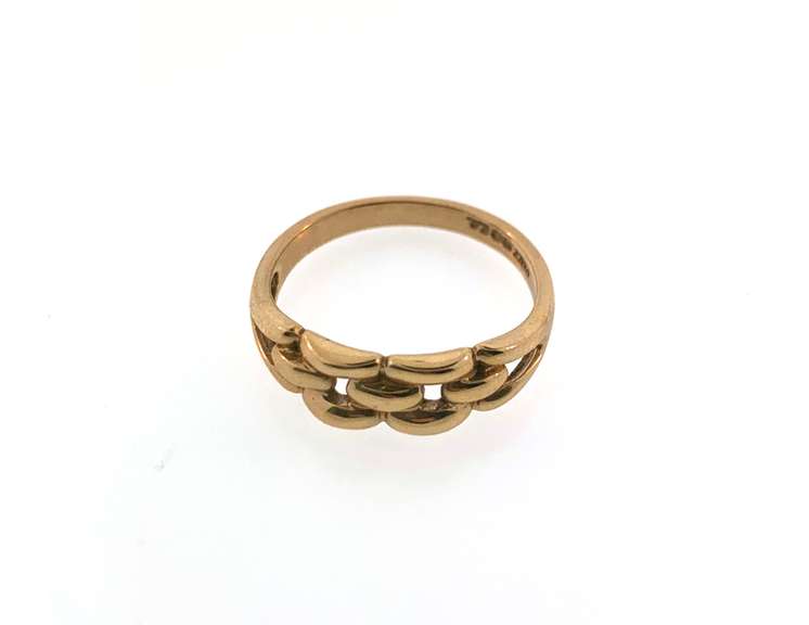 14kt yellow gold link band