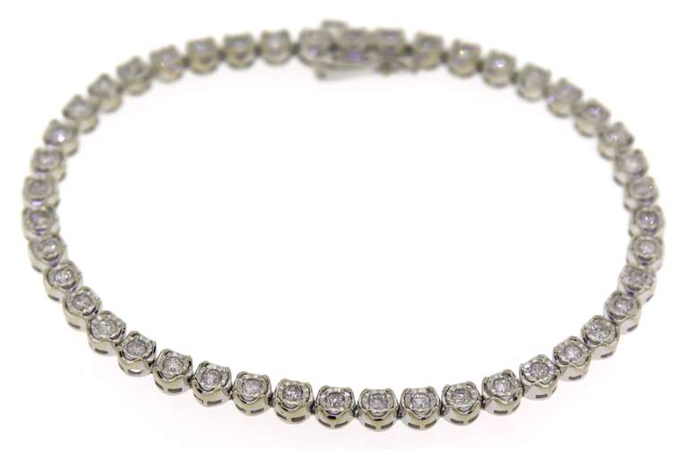 Fantastic Diamond IIIusion Line Bracelet