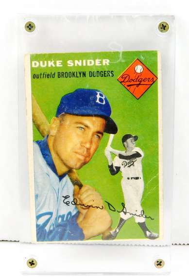 1954 Duke Snider, Dodgers Football Card