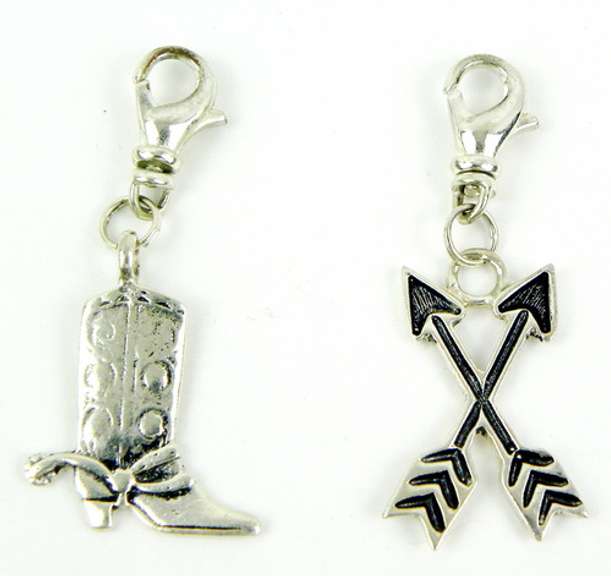 2 Sterling Western Charms or Pendants