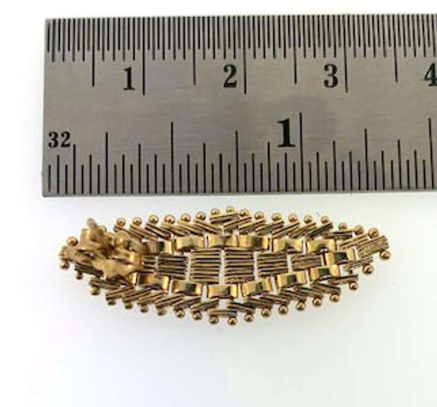 Flexible 14kt Gold Woven Earrings
