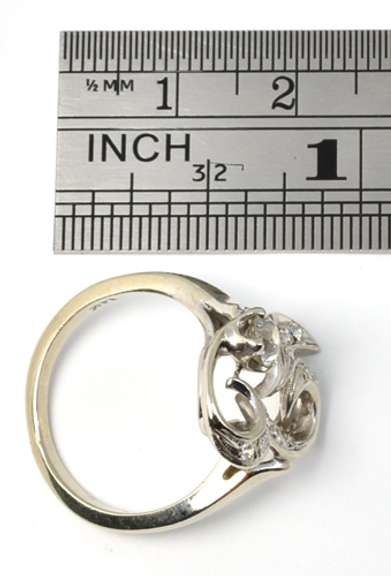 Vintage Diamond Swirl Ring