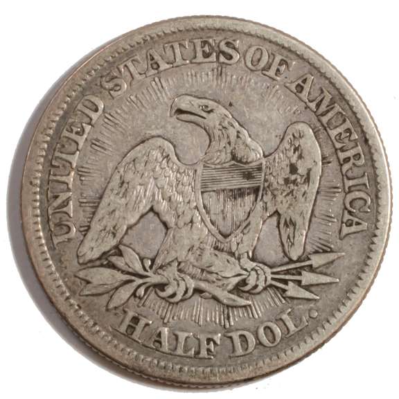 1853 Arrows Seated Half Dollar