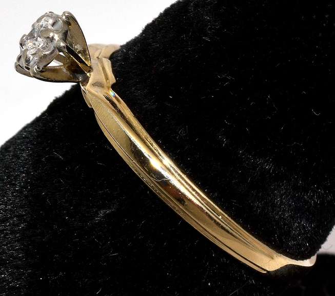 Sweet Diamond Enhanced Engagement Ring, 14KT