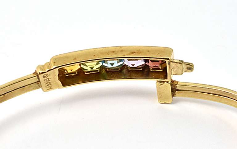 Colorful Stone Flex Bangle