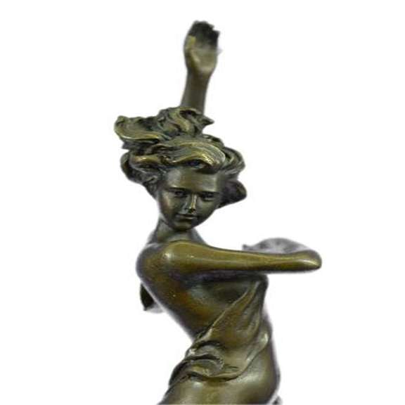 Nude Dancer Bronze Figure