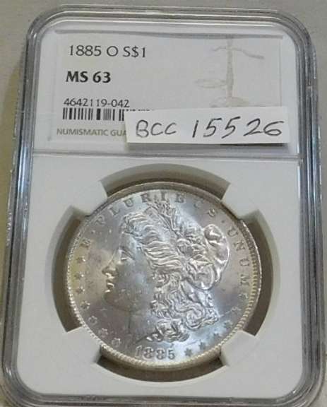 1885-O Morgan Dol NGC MS-63