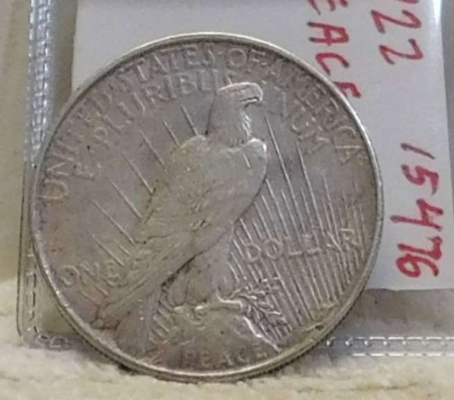 1922 Peace Dollar, circulated