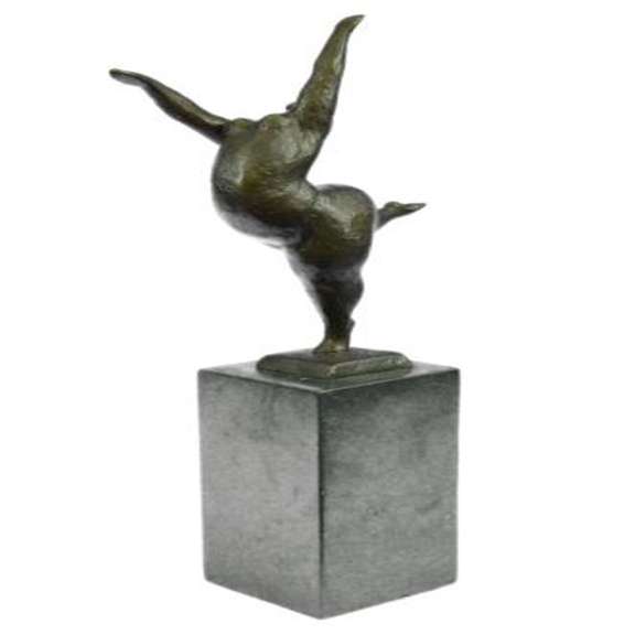 Abstract Ballerina Bronze Figurine