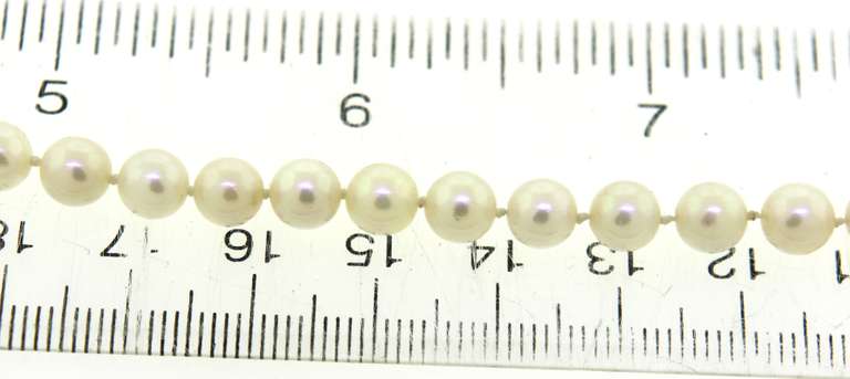 Simple 6mm Pearl Strand Necklace