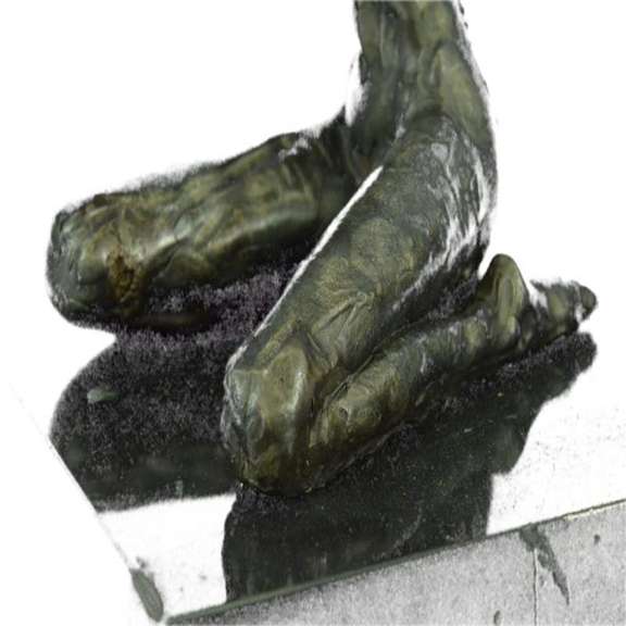 Hot Cast Zombie Multi Color Patina Bronze Sculpture Sale Figure