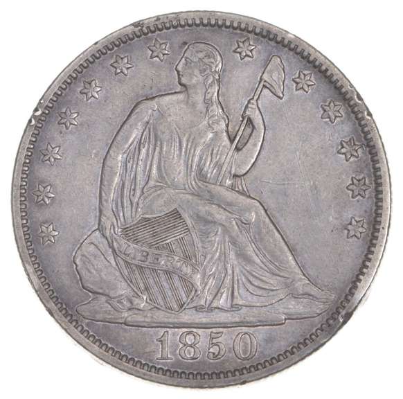 1850 Seated Liberty Half Dollar
