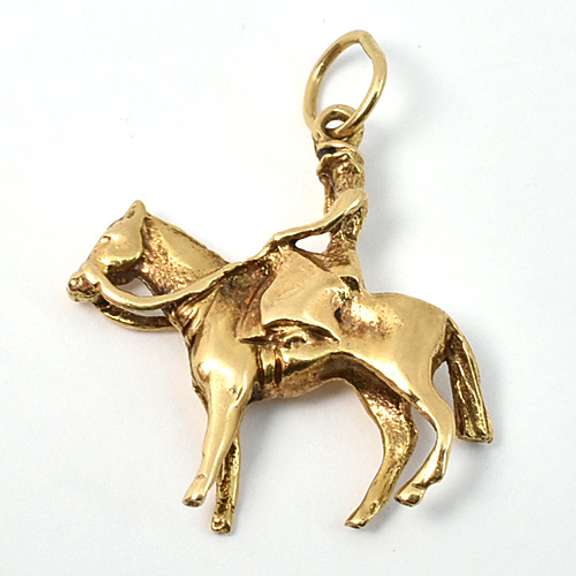 Cute 14k Riding Charm