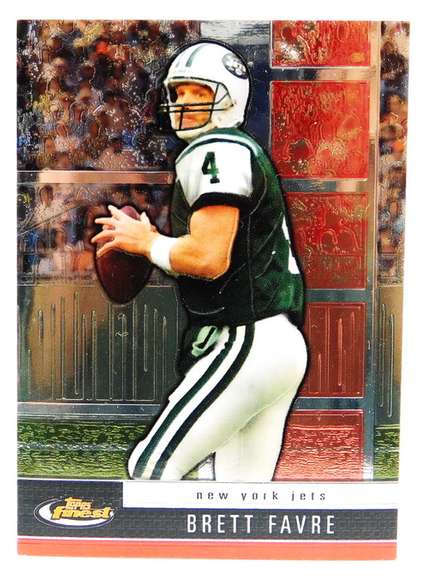 Brett Favre, Jets 2008 Topps Finest Football Card