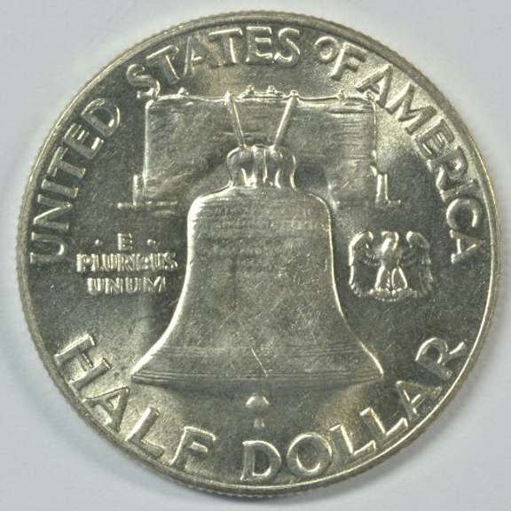 Choice BU 1948-P Franklin Half Dollar. FBL